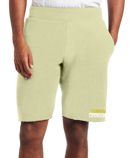 Translation missing: en.Champion Life Men's Reverse Weave Cut-Off Shorts Mirrored-Logo Lemon Glacie-Med