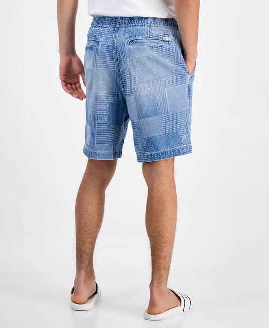 Translation missing: en.Guess Men's Orion Denim 7-1/2" Shorts Size 34 Chance Blue All Cotton Drawstring