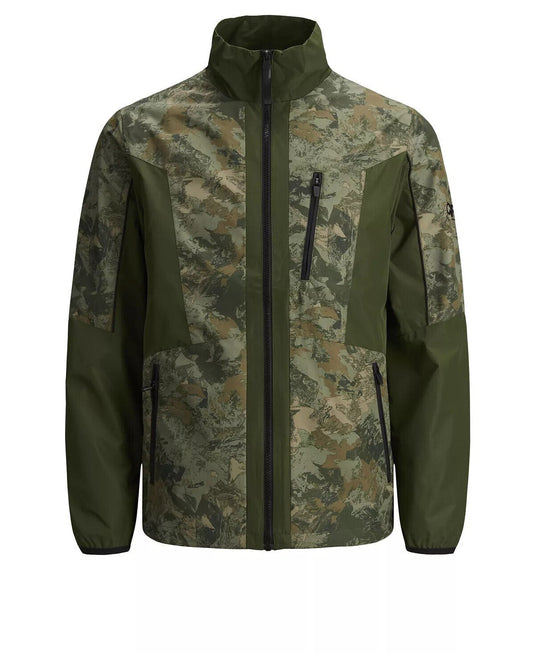 Translation missing: en.Jack &amp; Jones Men's Carson Lightweight Jacket Rifle Green Camo-Size Small