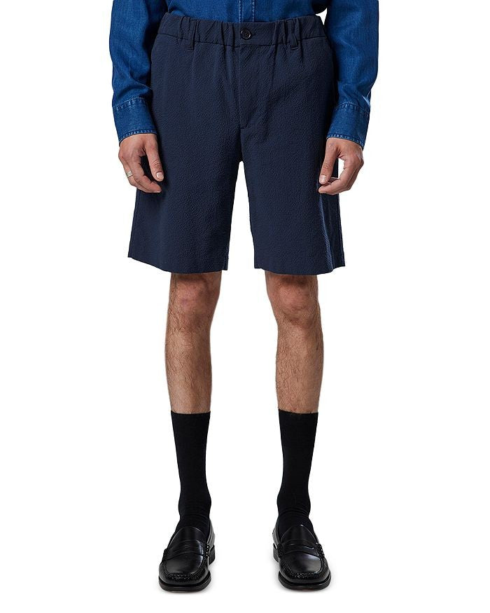 Translation missing: en.NNO7 Theodore Mens Organic Cotton Casual Shorts in Navy Blue-Size  32
