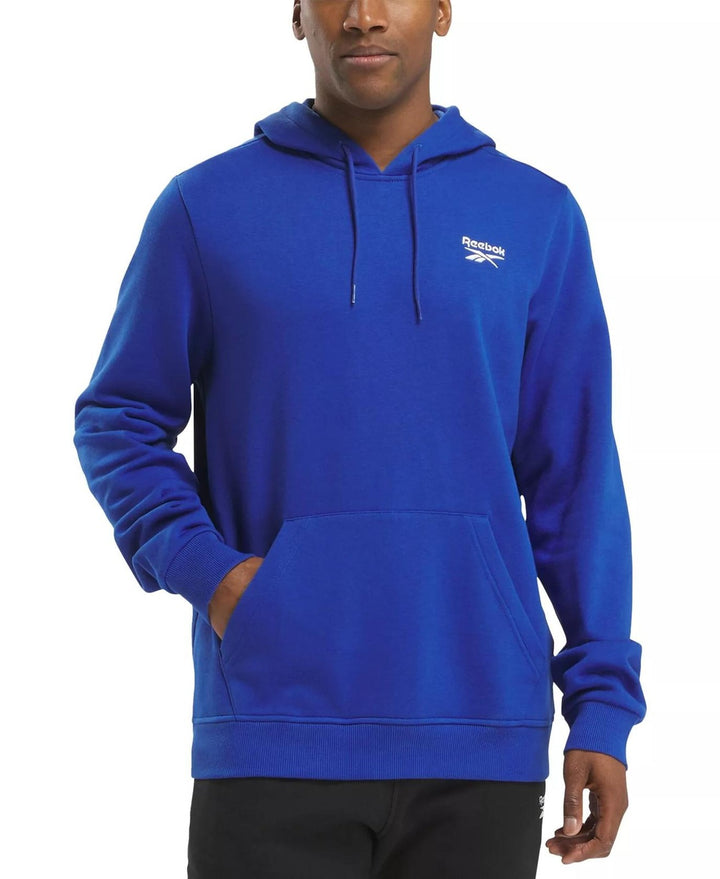 Translation missing: en.Reebok Identity Small Logo Hoodie Boundless Blue Size Medium Fleece Classic Fit