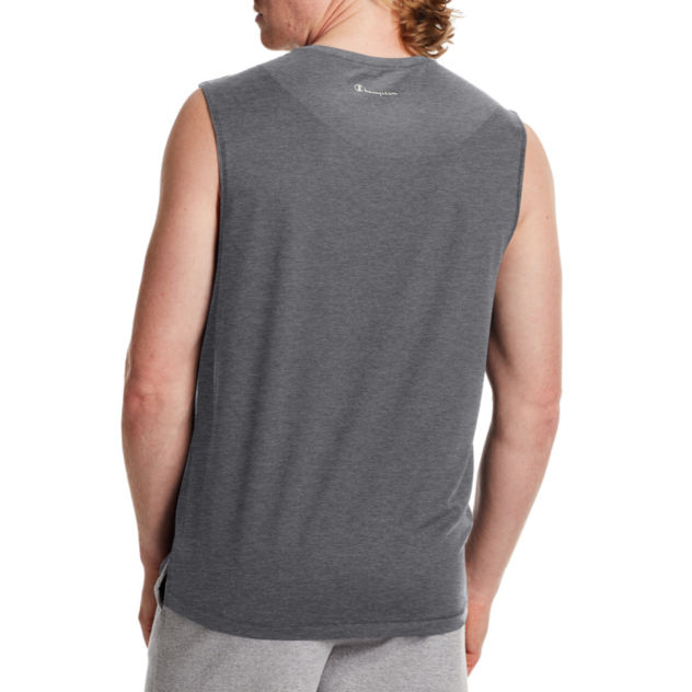 Translation missing: en.Champion Men's 2 Crew Neck Sleeveless Moist Wicking Muscle T-Shirt Grey,Blue-Sm