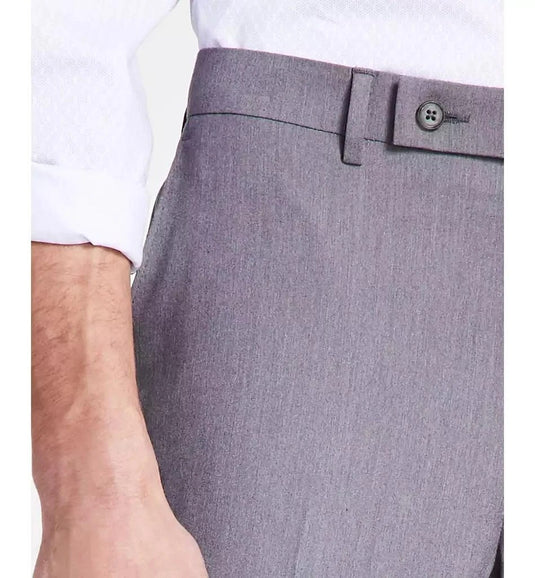 Translation missing: en.DKNY Dario Dress Pants Men's 38x32 Grey Modern-Fit Solid Stretch Flat Front
