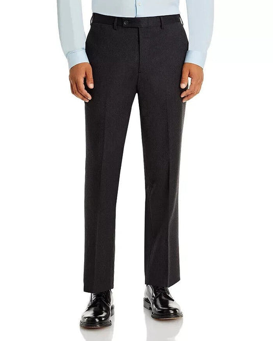 Translation missing: en.The Men's StoreDesigner Brand Wool Stretch Flannel Trousers in Char-40R Unhemmed