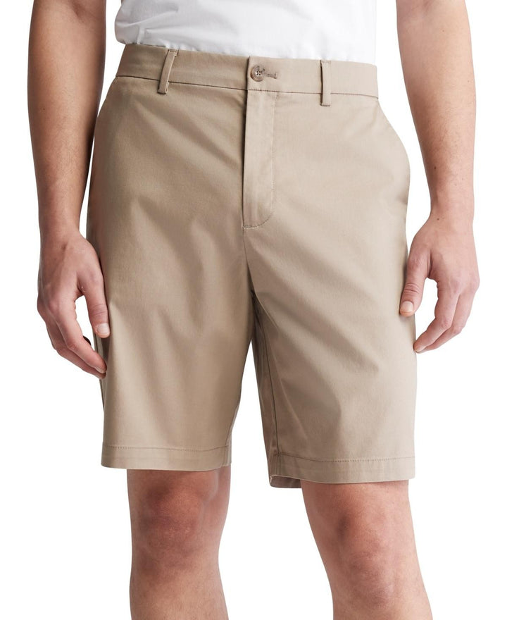 Translation missing: en.Calvin Klein Men's Refined Slim Fit 9in Shorts - Greige Beige-30W
