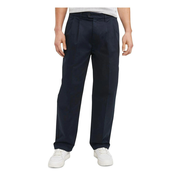 Translation missing: en.Tommy Hilfiger Mens Double Pleat Twill Khaki Pants in Navy-36/30