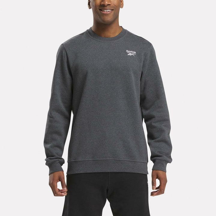 Translation missing: en.Reebok Identity Sweatshirt Dark Grey Heather Size XL Logo Fleece Crewneck