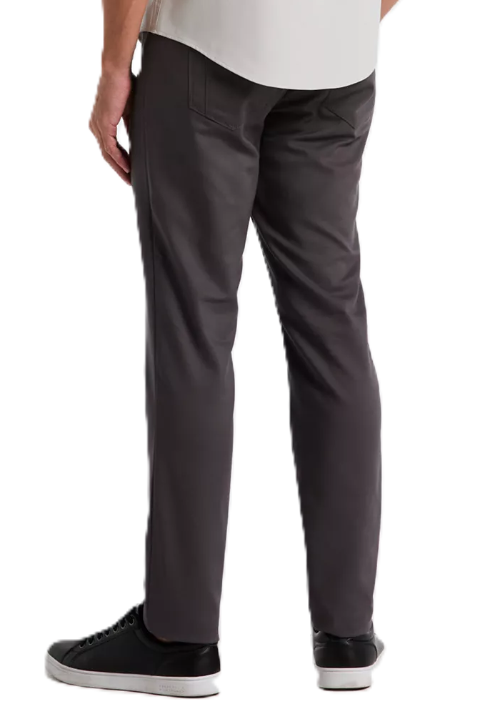 Translation missing: en.Perry Ellis Men's Double-Weave Slim-Fit 5-Pocket Pants Magnet Grey-32x32