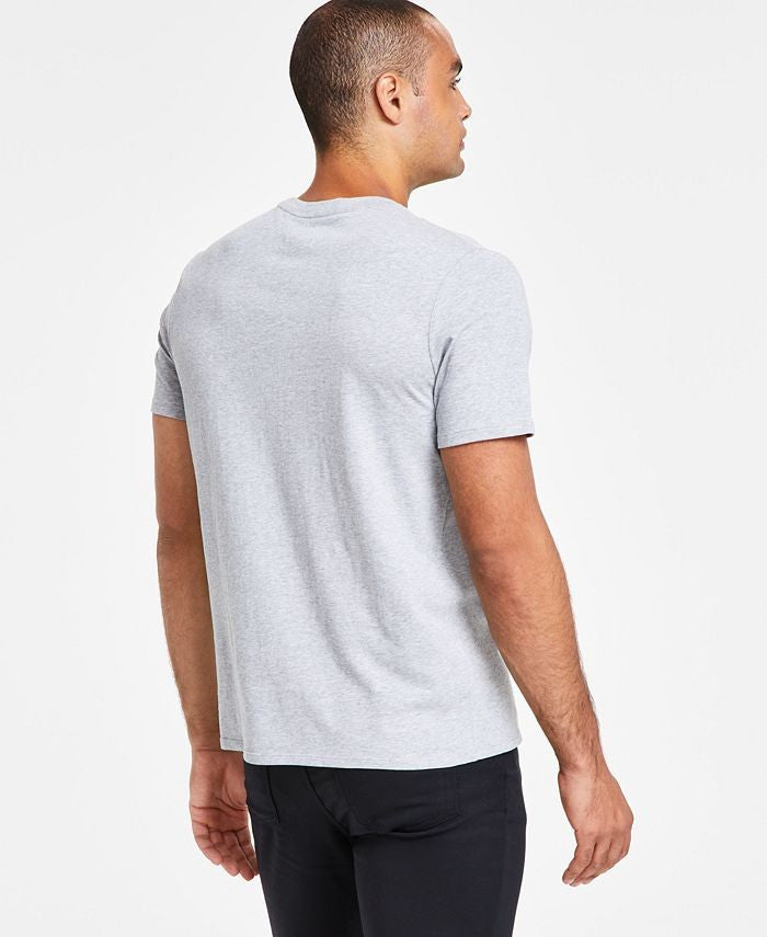 Translation missing: en.Calvin Klein Men's Smooth Cotton Solid Crewneck T-Shirt Heroric Gray Heather-2XL