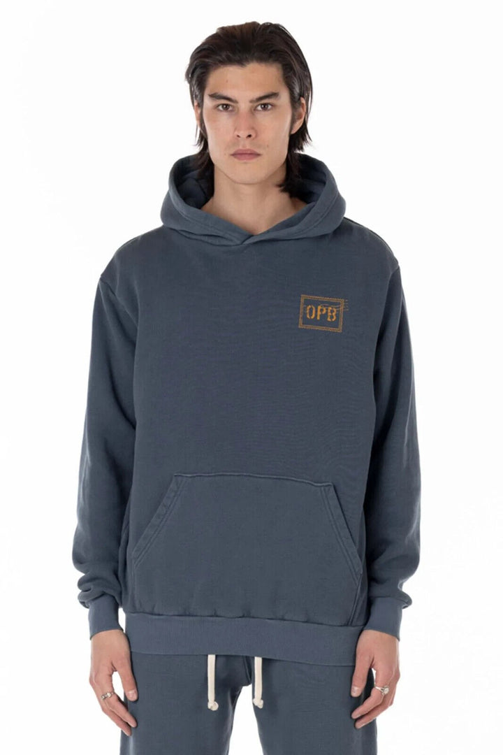 Translation missing: en.Original Paperbacks Men's Airway New York Stamp  Printed Reg Fit Hoodie Slate-XL