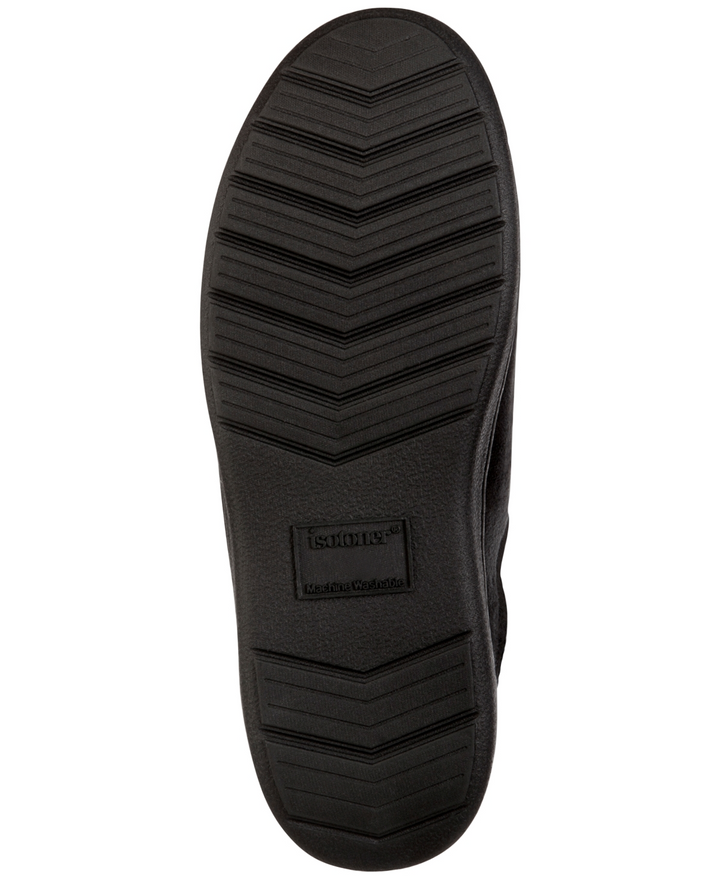 Translation missing: en.isotoner Advanced Memory FoamMicrosuede Hoodback Slip Men's Slippers Navy-Med8-9