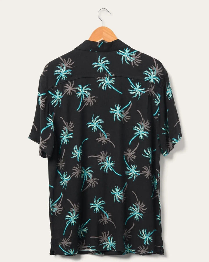 Translation missing: en.Junk Food Men's Dima Short Sleeve Printed Camp Shirt in Meteorite-Small