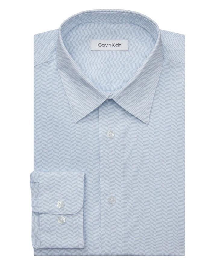 Translation missing: en.Calvin Klein Men's Steel Reg Fit Stretch Wrinkle Free Dress Shirt Mist-17 34/35