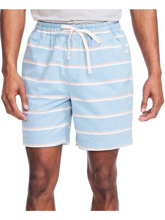 Translation missing: en.Nautica Men's 7" Classic Fit Stripe Boardwalk Shorts in Clear Sky Blue-XL