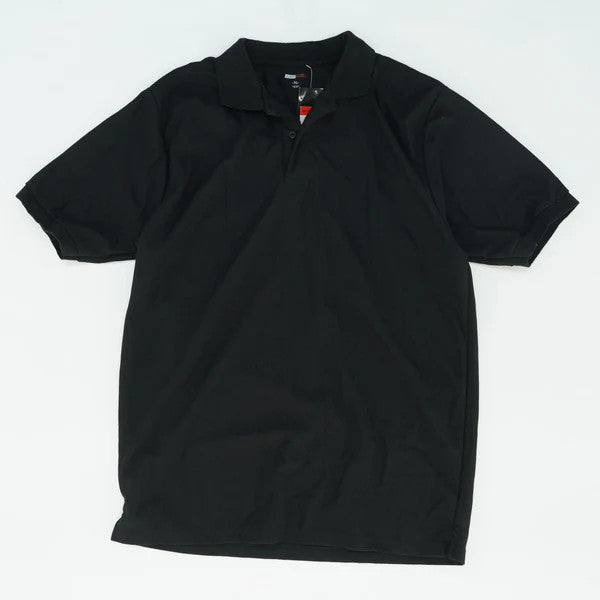 Translation missing: en.Jump Start By Harvic Mens Short Sleeve Pique Polo Shirts in Black-Large