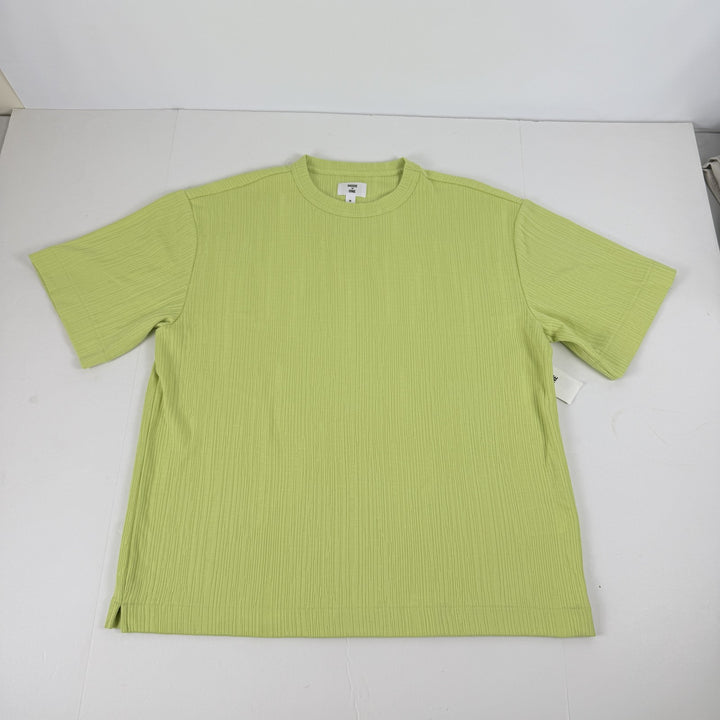 Translation missing: en.Mode of One Men's Short-Sleeve Relaxed-Fit Crinkle T-Shirt Green-Medium