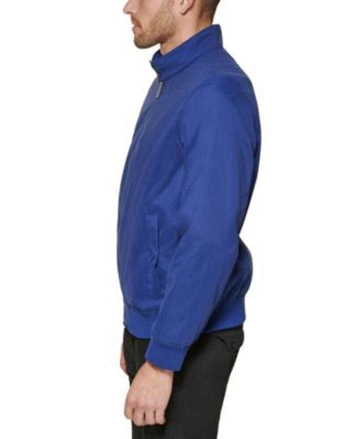 Translation missing: en.Club Room Men's Regular-Fit Solid Bomber Jacket in Navy-Small