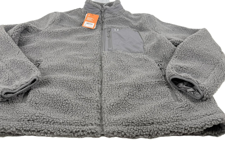 Translation missing: en.Bass Outdoor Men's Highline Trail Full-Zip Fleece Jacket Gargoyle Gray-2XL New