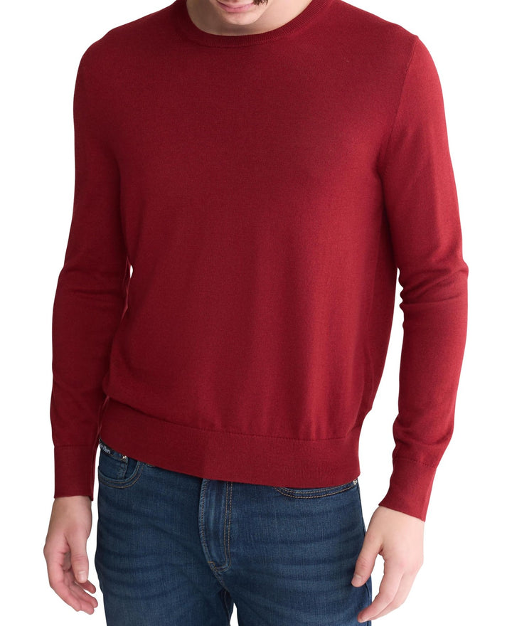 Translation missing: en.Calvin Klein Sweater Syrah Red 2XL Mens Extra Fine Merino Wool Blend Relaxed Fit