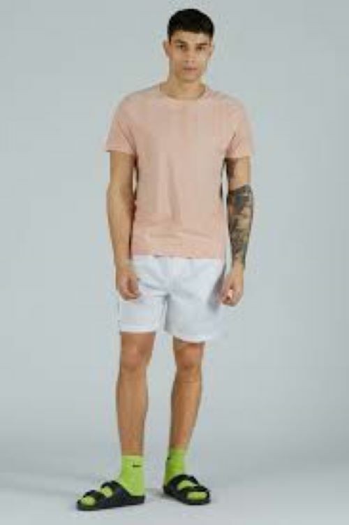 Translation missing: en.Atm Anthony Thomas Melillo Men's Classic Jersey Crew Neck Tee in Shell-2XL