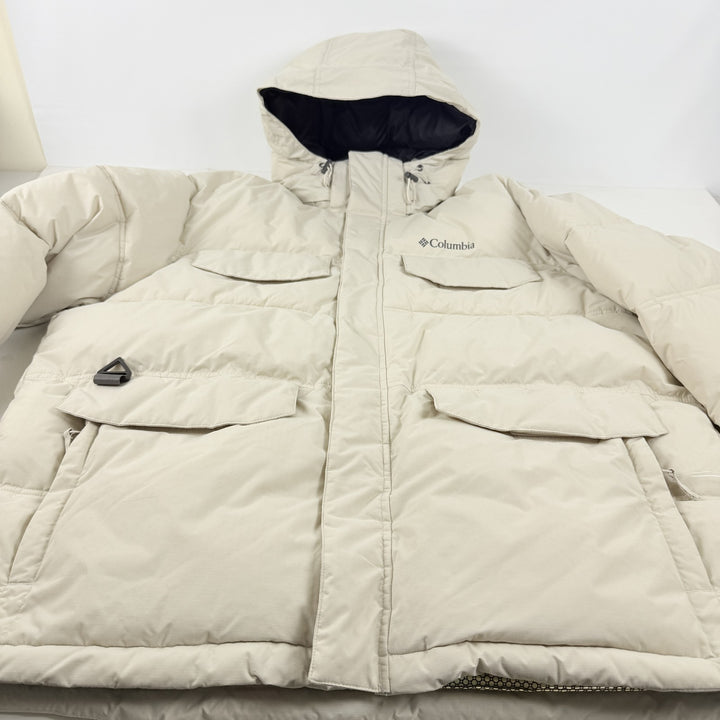 Translation missing: en.Columbia Mens Landroamer Hooded Puffer Parka Jacket Omni Heat Dark Stone-Size XL
