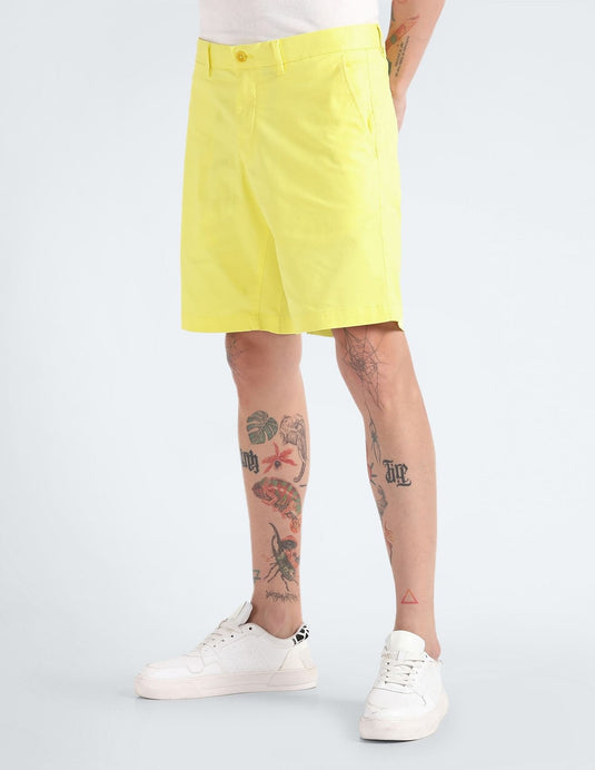 Translation missing: en.Tommy Hilfiger Men's Brooklyn 1985 9" Shorts - Yellow Tulip-30W