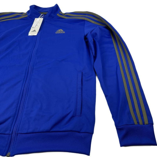 Translation missing: en.adidas Men's Tricot Track Jacket Semi Lucid Blue/Olive-Small
