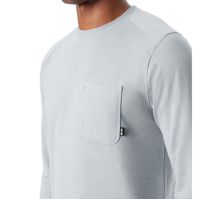 Translation missing: en.Bass Outdoor T-Shirt Men's Size Medium Quarry Gray Long-Sleeve Ribbed Pocket