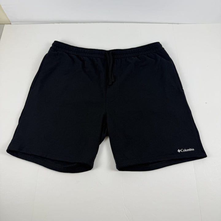 Translation missing: en.Columbia Men's Trek Relaxed-Fit Stretch Logo-Print Fleece Shorts - Black-2XL