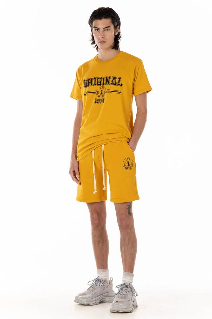 Translation missing: en.Original Paperbacks Everett Vintage Sports Tee in Saffron Gold-XL