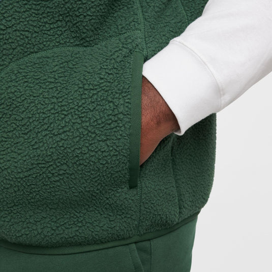 Translation missing: en.Nike Sportswear Club Men's Fleece Winterized Zip-Front Vest - Fir/White-Medium