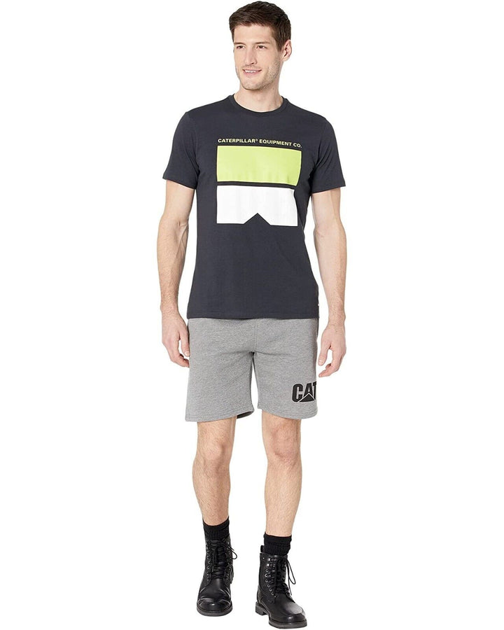 Translation missing: en.Caterpillar Men's All Cotton Connect Blocks Tee in Blue Graphite-Large