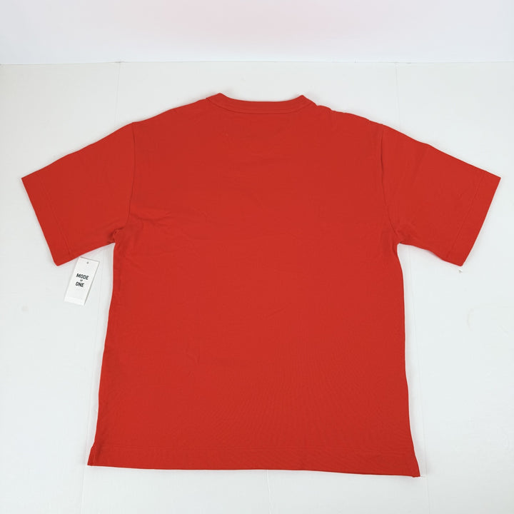 Translation missing: en.Mode of One Men's Relaxed-Fit All Cotton Pocket T-Shirt Fiery Red-Small