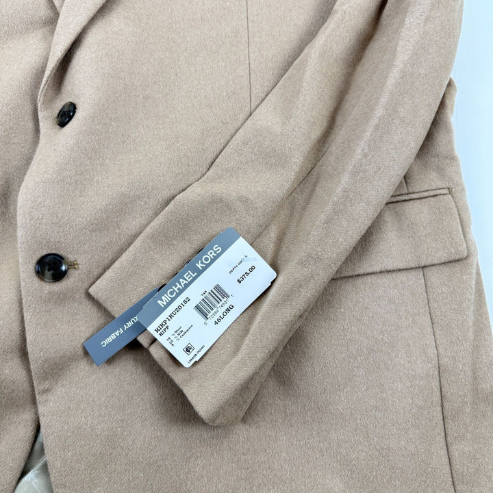 Translation missing: en.Michael Kors Men's Wool Cashmere Silk Luxury Classic Fit Sport Coat Tan-46L