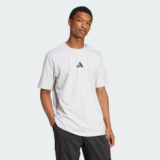Translation missing: en.adidas Men's Photo Graphic Reg-Fit Cotton T-Shirt Light Grey Heather-2XL