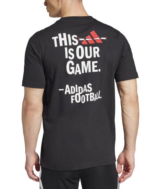 Translation missing: en.adidas Men's Regular-Fit Soccer Logo Graphic T-Shirt - Black-Large