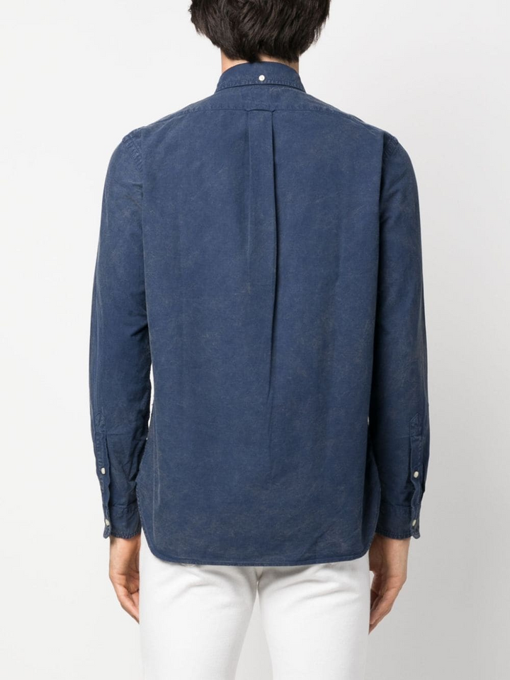 Translation missing: en.Polo Ralph Lauren Mens Classic Fit Garment Dyed Oxford Shirt Newport Navy-Medium