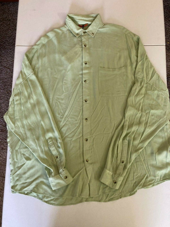 Translation missing: en.Barena Venezia SRL Overshirt in solid Sage Green-Size 3XL