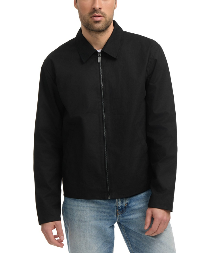 Translation missing: en.Hunter Men's Foster Wax Trucker Jacket Size Large Black Cotton Water Repel