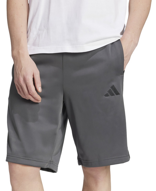 Translation missing: en.adidas Men's Essentials Three-Stripes 10" Tricot Training Shorts Grey-Small