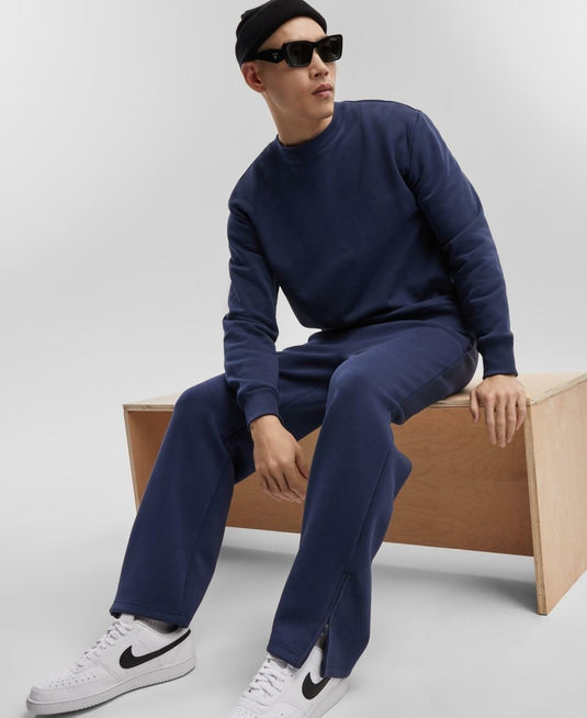 Translation missing: en.Mode of One Men's Relaxed-Fit Fleece Sweatshirt in Caspian Waters Blue-Medium
