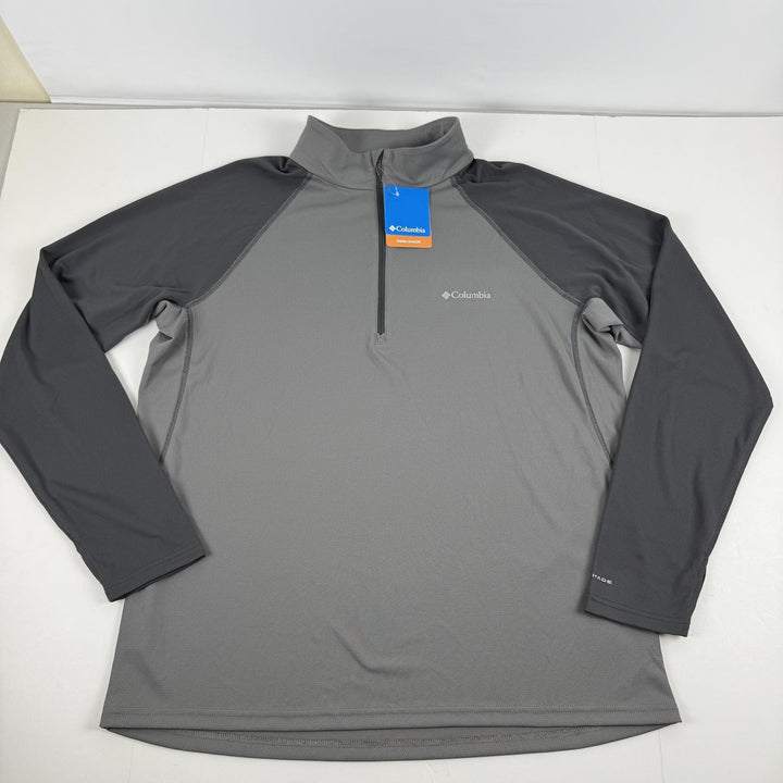 Translation missing: en.Columbia Men's Narrows Pointe Half Zip, City Grey/Shark, Size X-Large