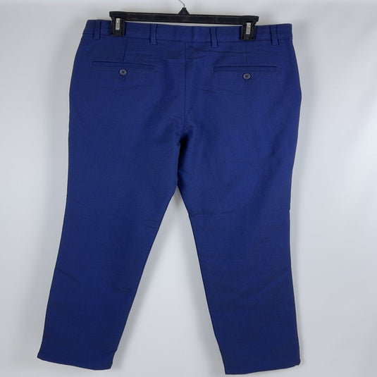 Translation missing: en.Alfani Men's Regular-Fit Stretch Pleated Pants in Blazing Navy-32x30