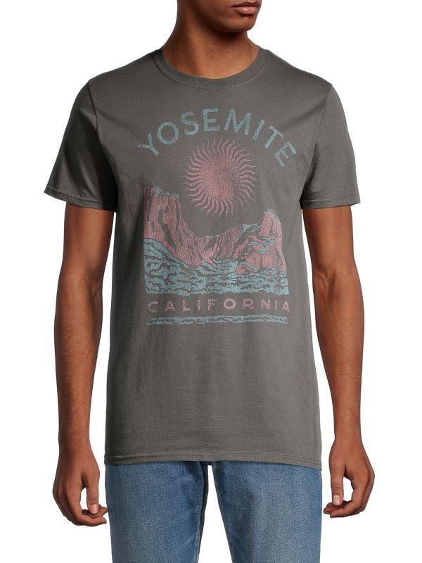 Translation missing: en.Kid Dangerous Men's Yosemite Graphic Tee in Charcoal-Size Small