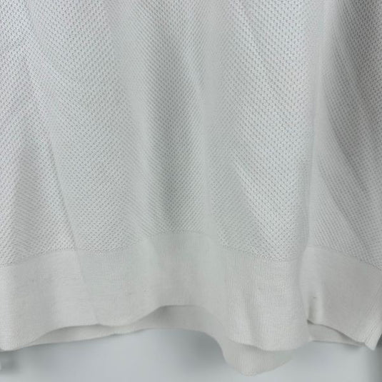 Translation missing: en.The Men's Store Cotton Birdseye Regular Fit Half Zip Mock Neck Sweater White-XL