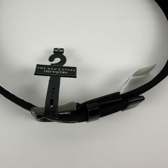 Translation missing: en.The Men's Store at Major Dept Store Tubular Mesh Black Belt-Medium 34-36