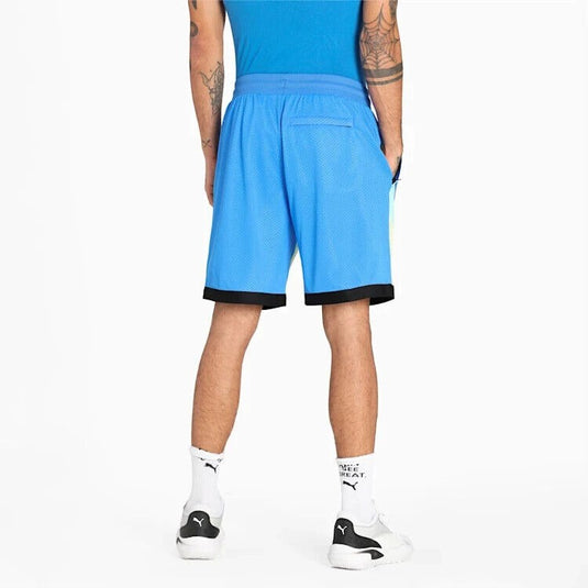 Translation missing: en.PUMA Men's Scholarship Basketball Shorts Bluemazing- Size Small