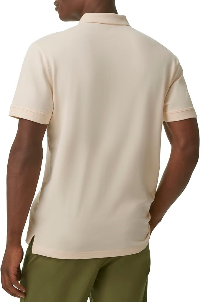 Translation missing: en.Bass Outdoor Men's Cotton Blend Stretch Exploration Polo Shirt Ecru-Large New