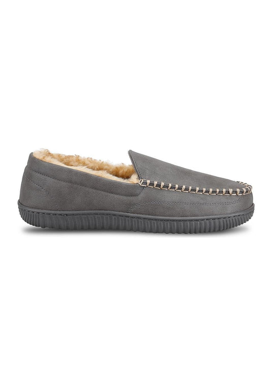 Translation missing: en.Haggar Men's Smooth Venetian Indoor/Outdoor Slipper - Grey-L 9.5-10.5