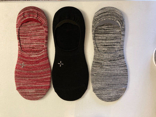 Translation missing: en.Sun + Stone Men's 3-Pk. No-Show Socks Red Multi Size  7-12 Sock Size 10-13